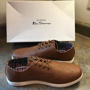 Ben Sherman Men's Presley Oxford Tan Pu Leather Shoes Size 9M